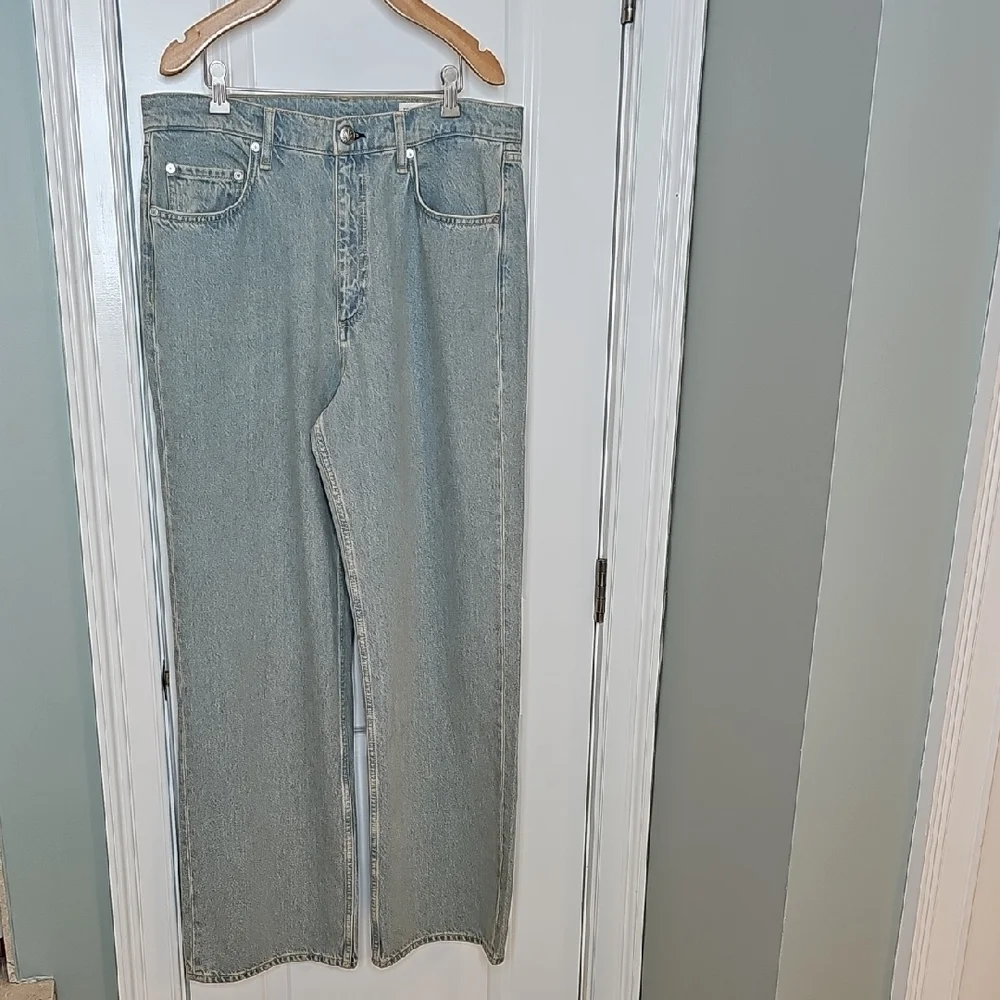 rag & bone Shea High Rise Relaxed Straight Jeans - Size 32 - Picture 3 of 9